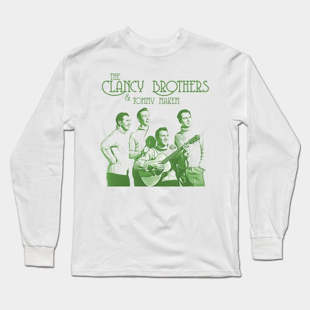 The Clancy Brothers & Tommy Makem Long Sleeve T-Shirt by darklordpug